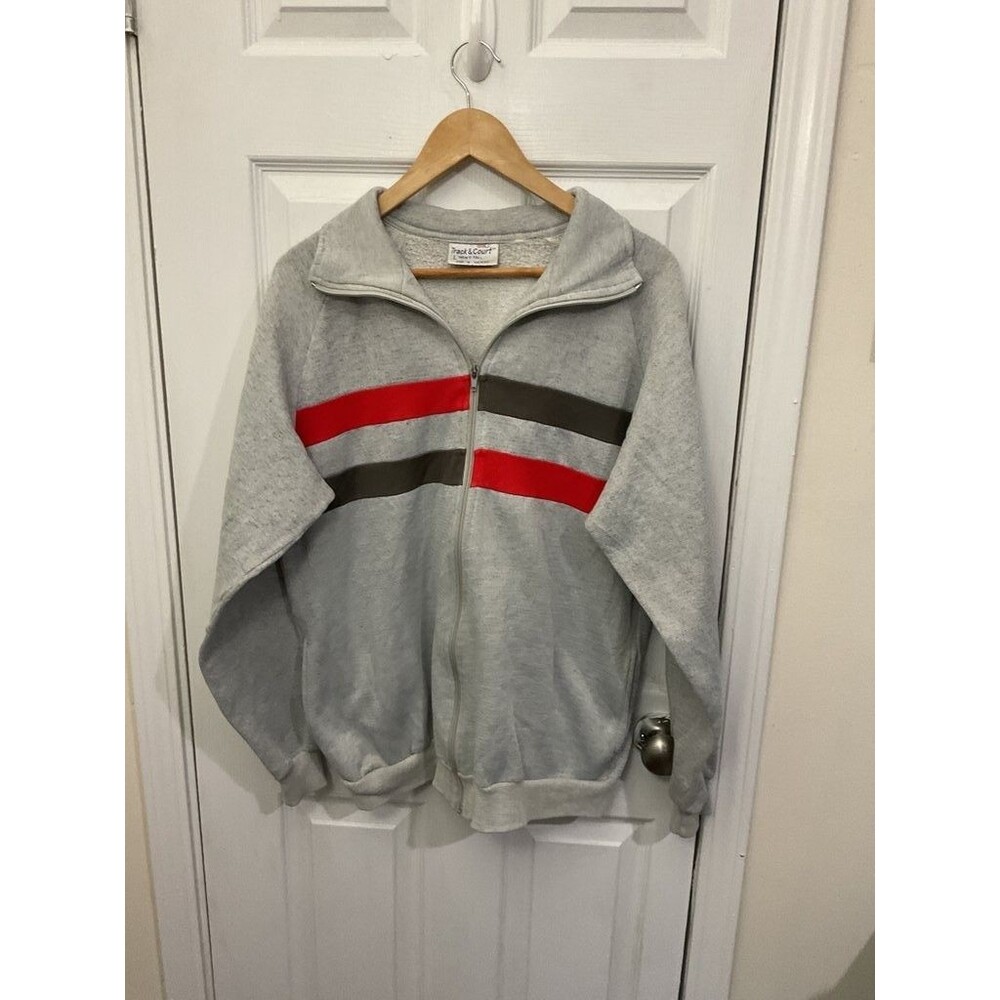 Track & Court Men's Tall Gray Zip-Up Jacket